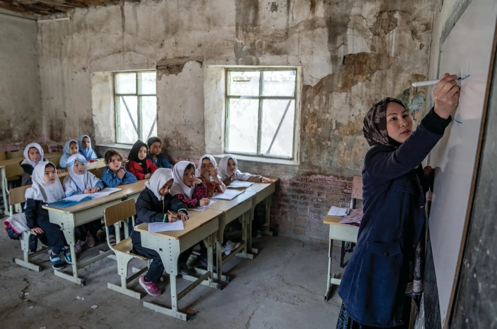 Teacher in classroom